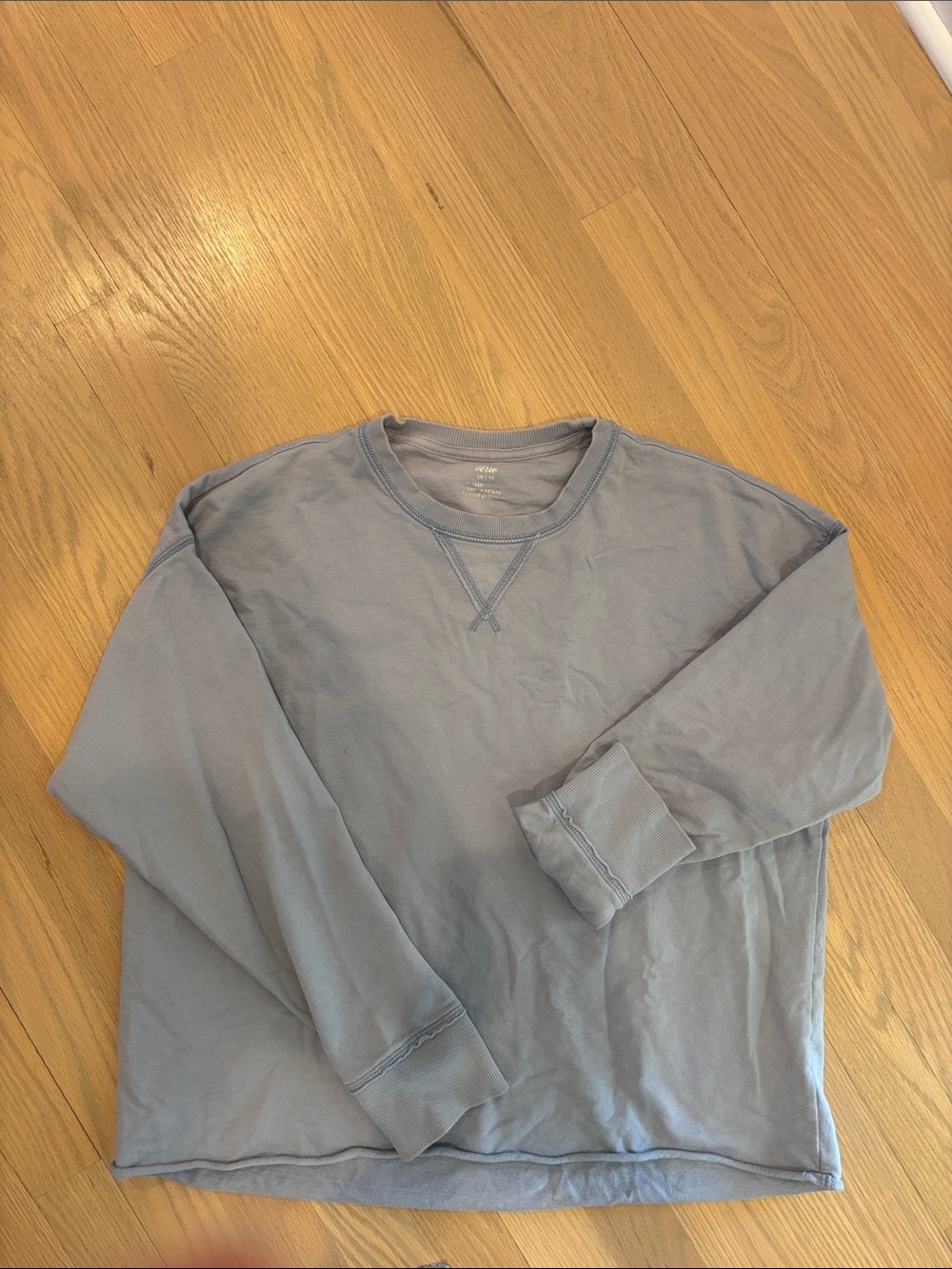 aerie Light Blue Crewneck Sweatshirt